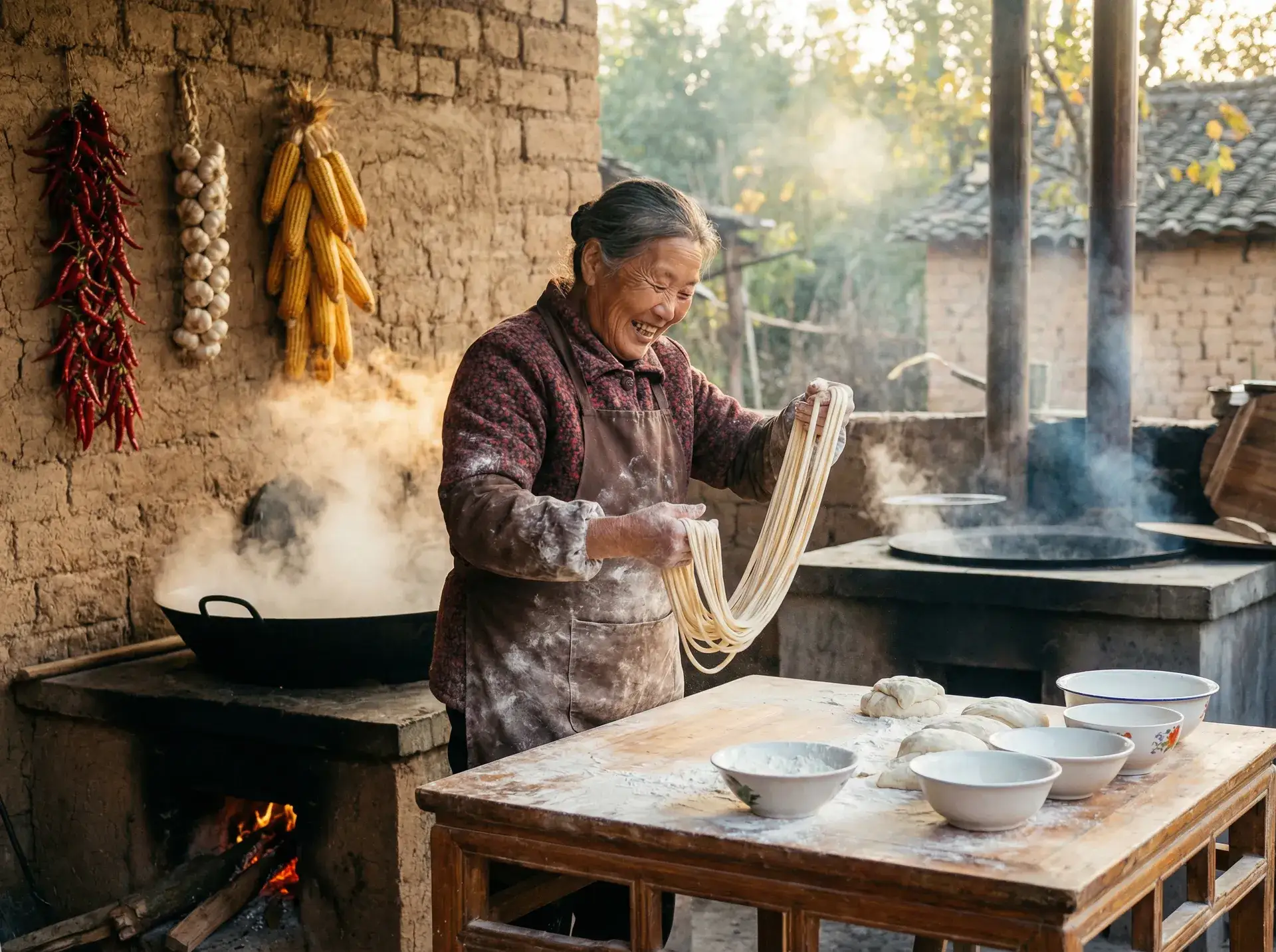 农家大嫂手擀面 - 青梅竹马是消防员 第1季 乡村美食
